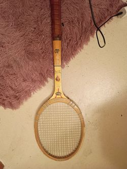 Vintage Wilson Maureen Connolly Autograph Wood Tennis Racquet