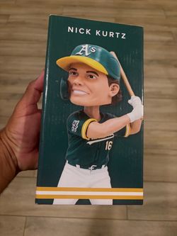Nick Kurtz Athletics Baseball Bobblehead Figure w/ Bat Accessory