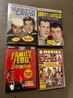 Assorted DVD's Abbott & Costello, Martin & Lewis, Family Feud, Comedies