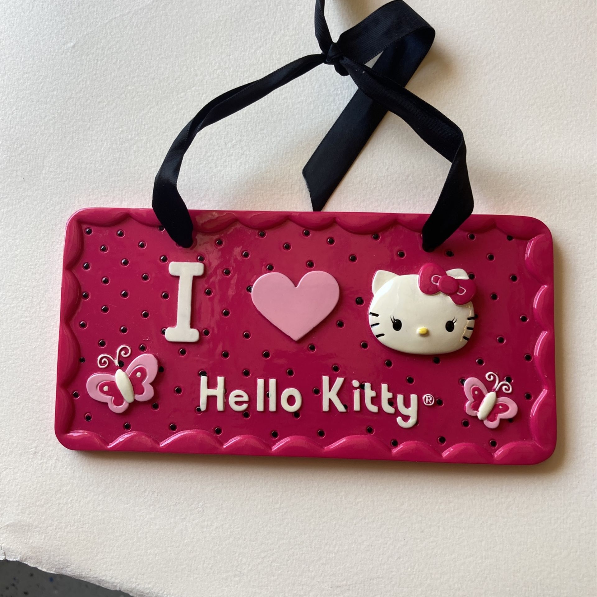 Hello Kitty, License Plate Ceramic