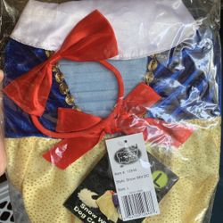 Snow White Dog Costume Large Brand New 