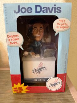 Joe Davis Los Angeles Dodgers Talking Bobblehead – New in Box