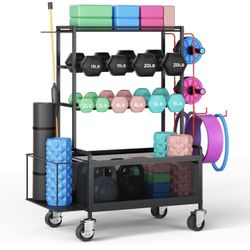 Weight Rack, Gym Equipment Organizer
