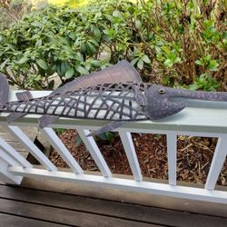 Metal Marlin Fish Wall Hanging