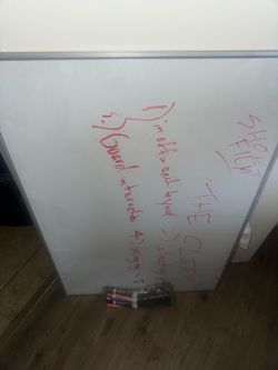 Whiteboard with Markers – 35”x24”