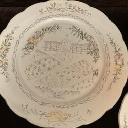 Vintage Lenox Lantana Fine China Garden Gate Pattern,