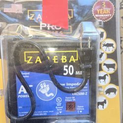 Zareba 50 Mile AC-Powered Low Impendence Electric Fence Charger - Contain Pigs, Goats, Horses, Cattle, and More - Keep Out Predators - For Heavy Weed 