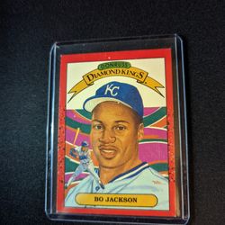 1990 donruss bo jackson diamond kings #1  Multiple Error Card
