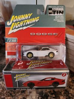 Johnny Lightning White Lightning Storage Tin 2017 Dodge Viper GTC 