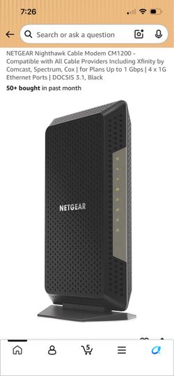Netgear Nighthawk CM1200 Multi-Gig Speed Cable Modem