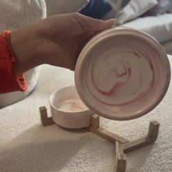 Ceramic Dog Plate/stand