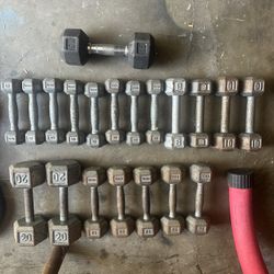 Metal Hex Dumbbell Set 