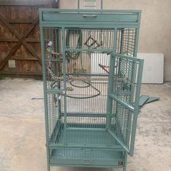 Large Green Bird Cage