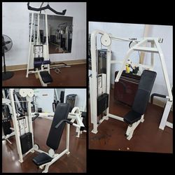 Cybex classic 3 pce bundle lat pull down, chest press, shoulder press