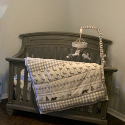 Grey Crib 