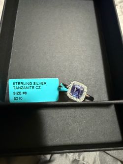 Sterling Silver Tanzanite‑Color Ring