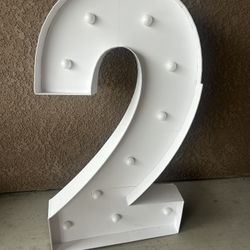 Number “Two” Marquee 