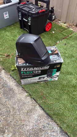 Flux core welder and mask