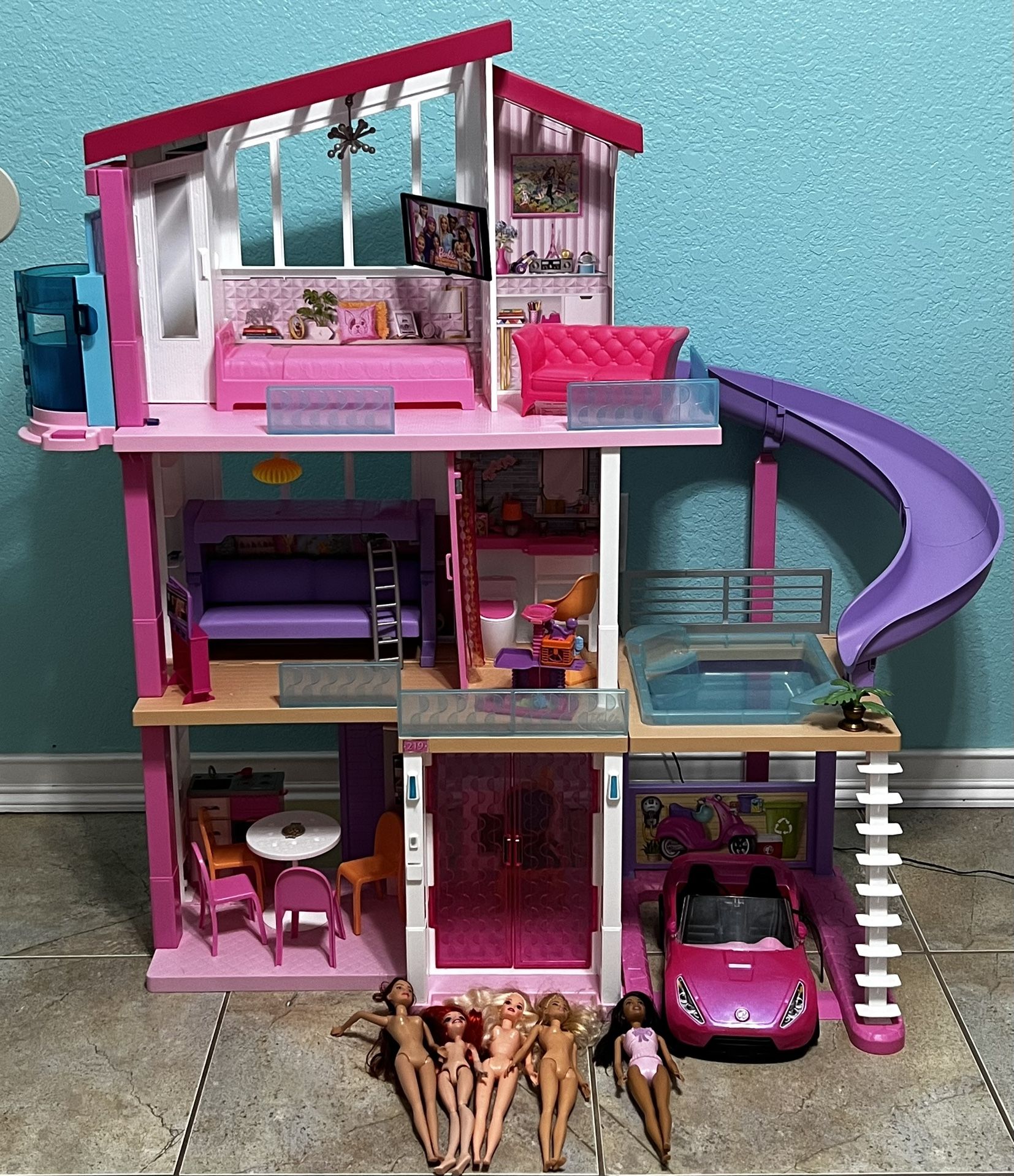 Barbie Dream House With Pool, Slide and Elevator