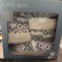 W Slipper Boots