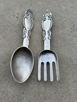 Large Spoon and Fork Home Decor