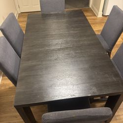 Modern 6-Piece Dining Set – Table + 6 Chairs