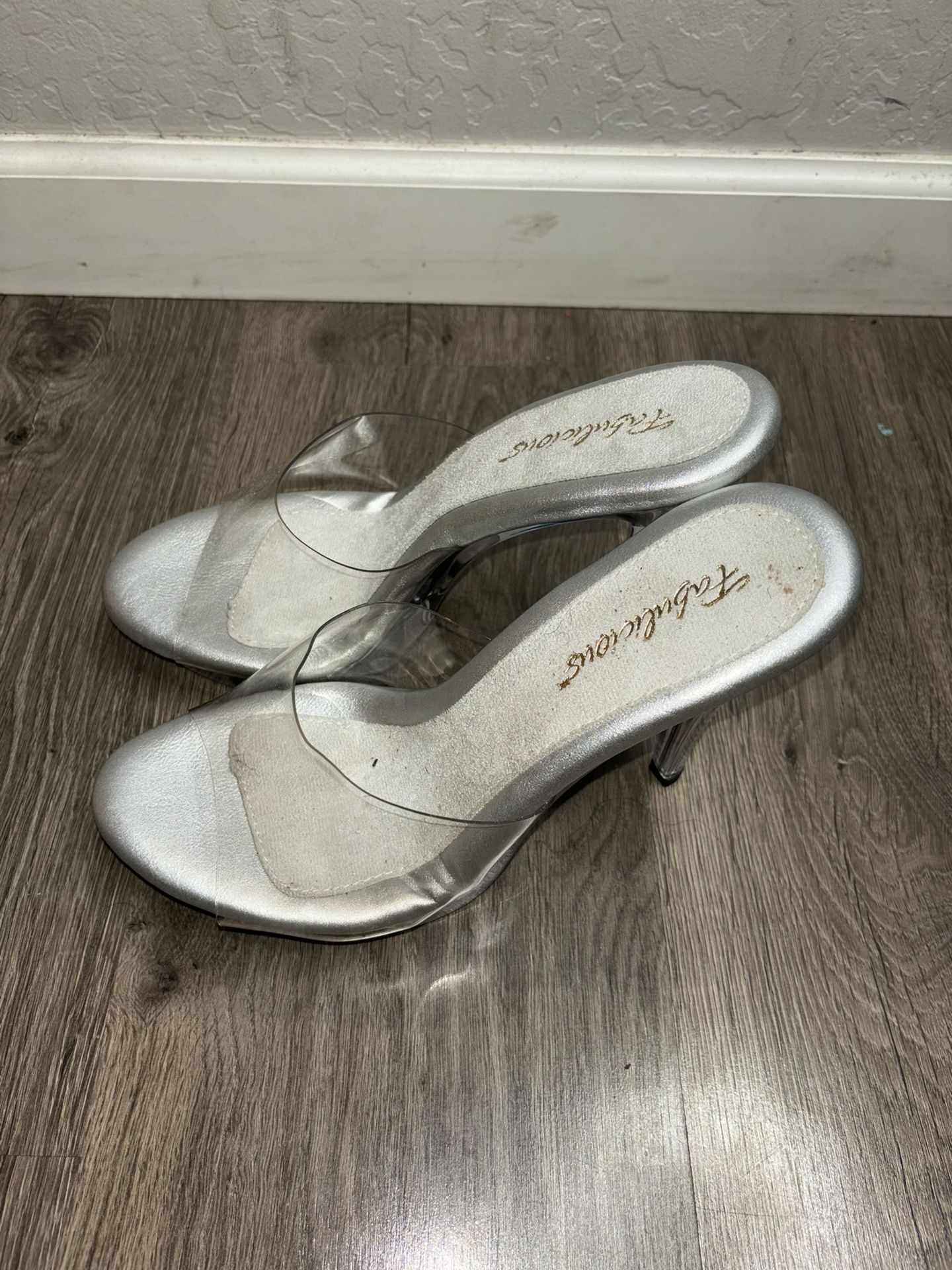 Clear Heels Size 10