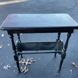 Black Solid Wood Stand