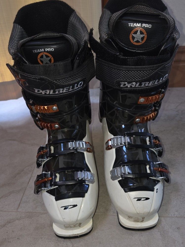 Dalbello Team Pro ski boots US Men's 7.5 or a US Women's 8.5,