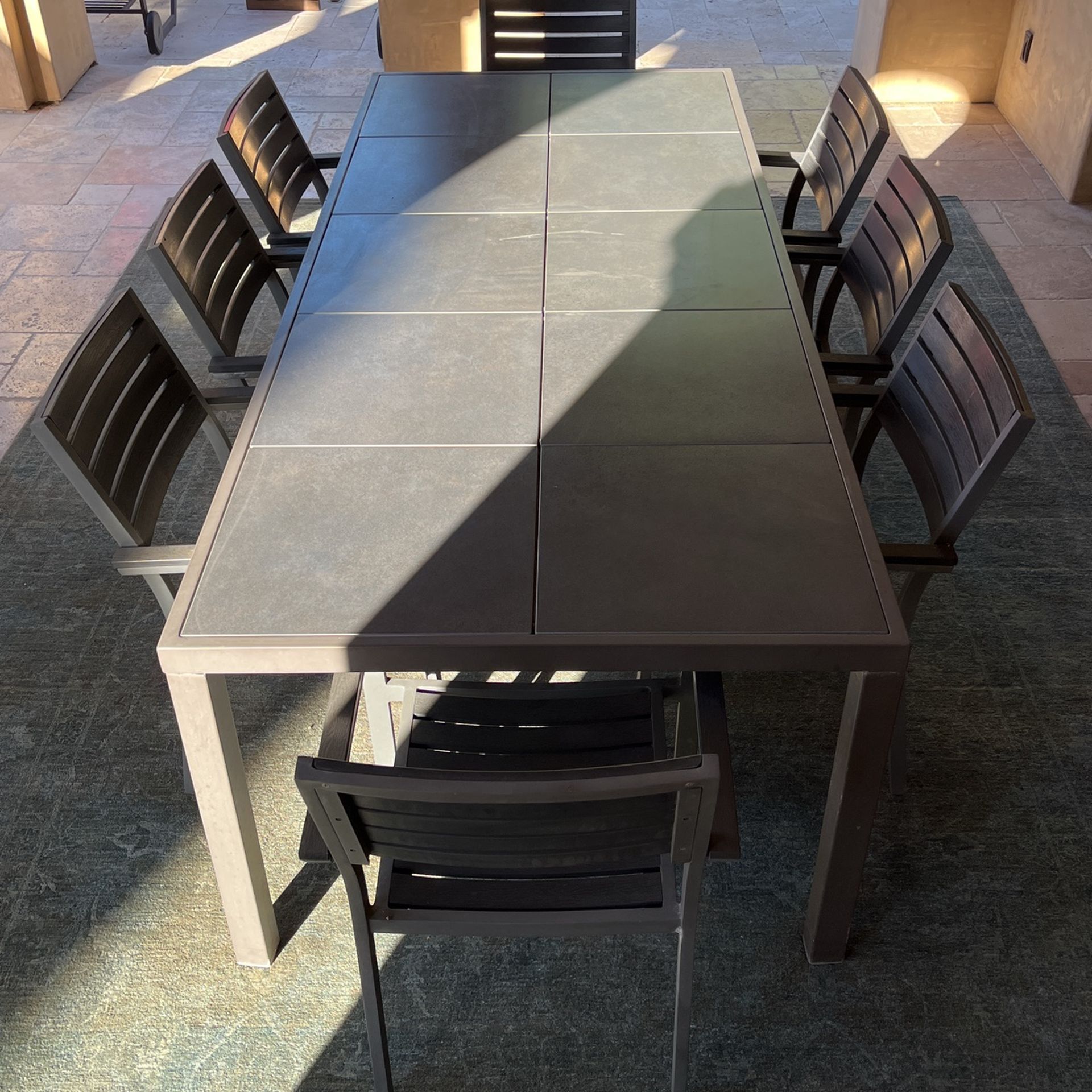 8 Person Outdoor Dining Table With Chairs