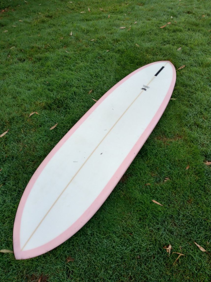 8 foot single fin surfboard