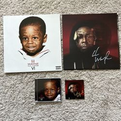 Lil Wayne Tha Carter VI 6 Autograph Red Vinyl LP & Black CD Insert Signed