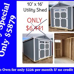 The Shed Kings Overgaard. 10’x16’ Utility Shed