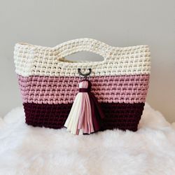 Blush and Berry Tote Bag