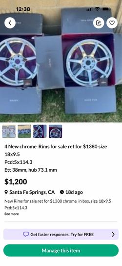 Chrome  car rims new 4