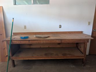 FREE Heavy Duty Wood Garage Workbench (Bring Truck & Help)