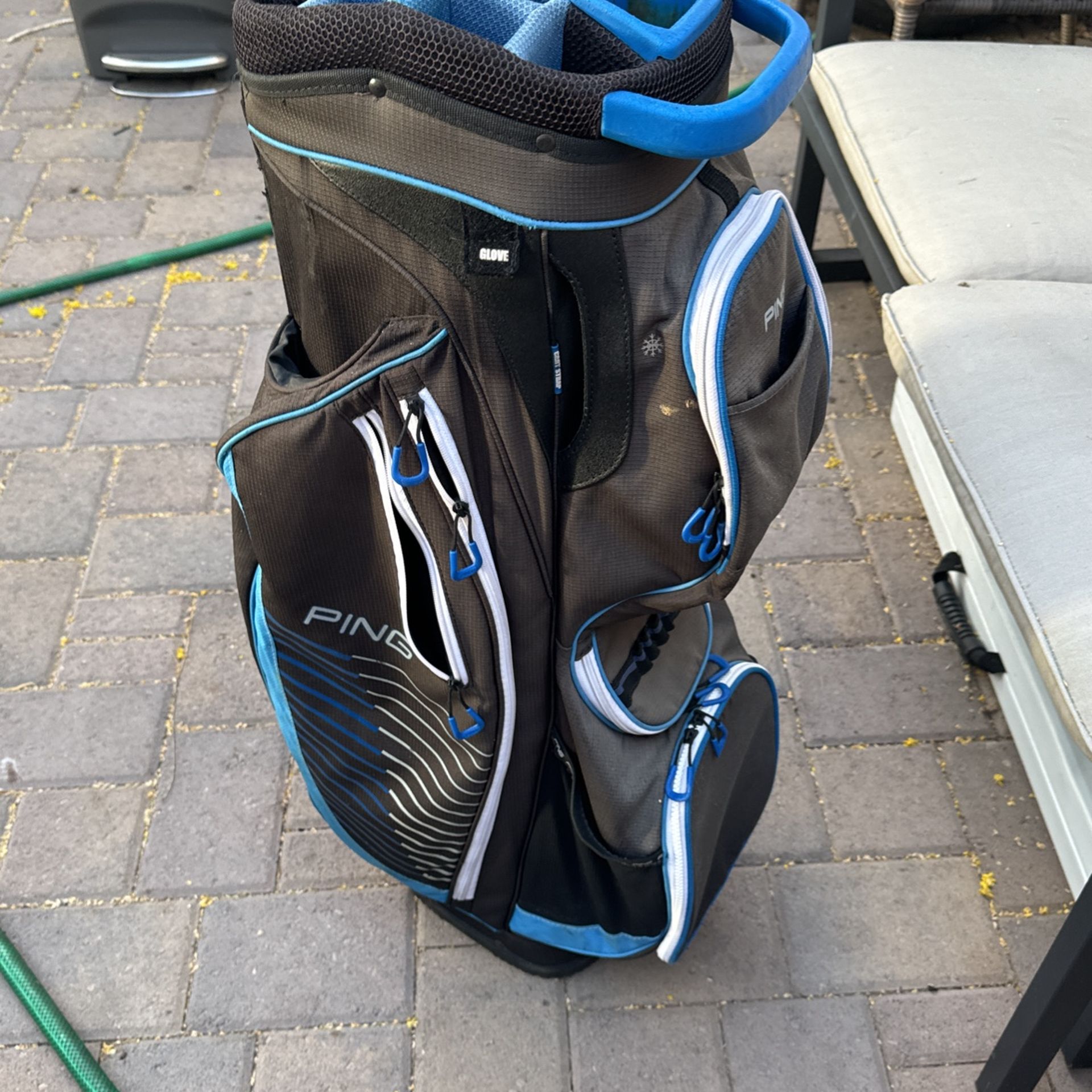 Ping Golf Cart Bag With 14 Top Divider.  