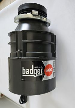 Badger 500, 1/2 HP Continuous Feed Kitchen Garbage Disposal, Badger Series (New $149 - Asking $65)