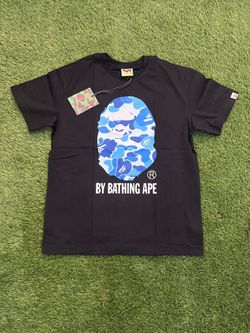 Bathing Ape Tee Cyan Monkey Sizes S,M,L