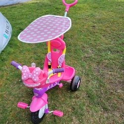 Minnie Mouse Bike With Handle 