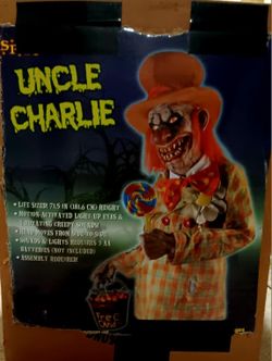 Spirit Halloween Uncle Charlie 2010 Version Clown Animatronic 