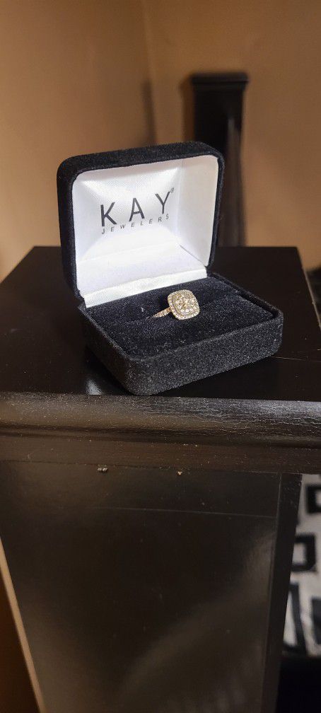 Diamond Engagement Ring 1-3/8 ct tw Round-cut 14K White Gold

