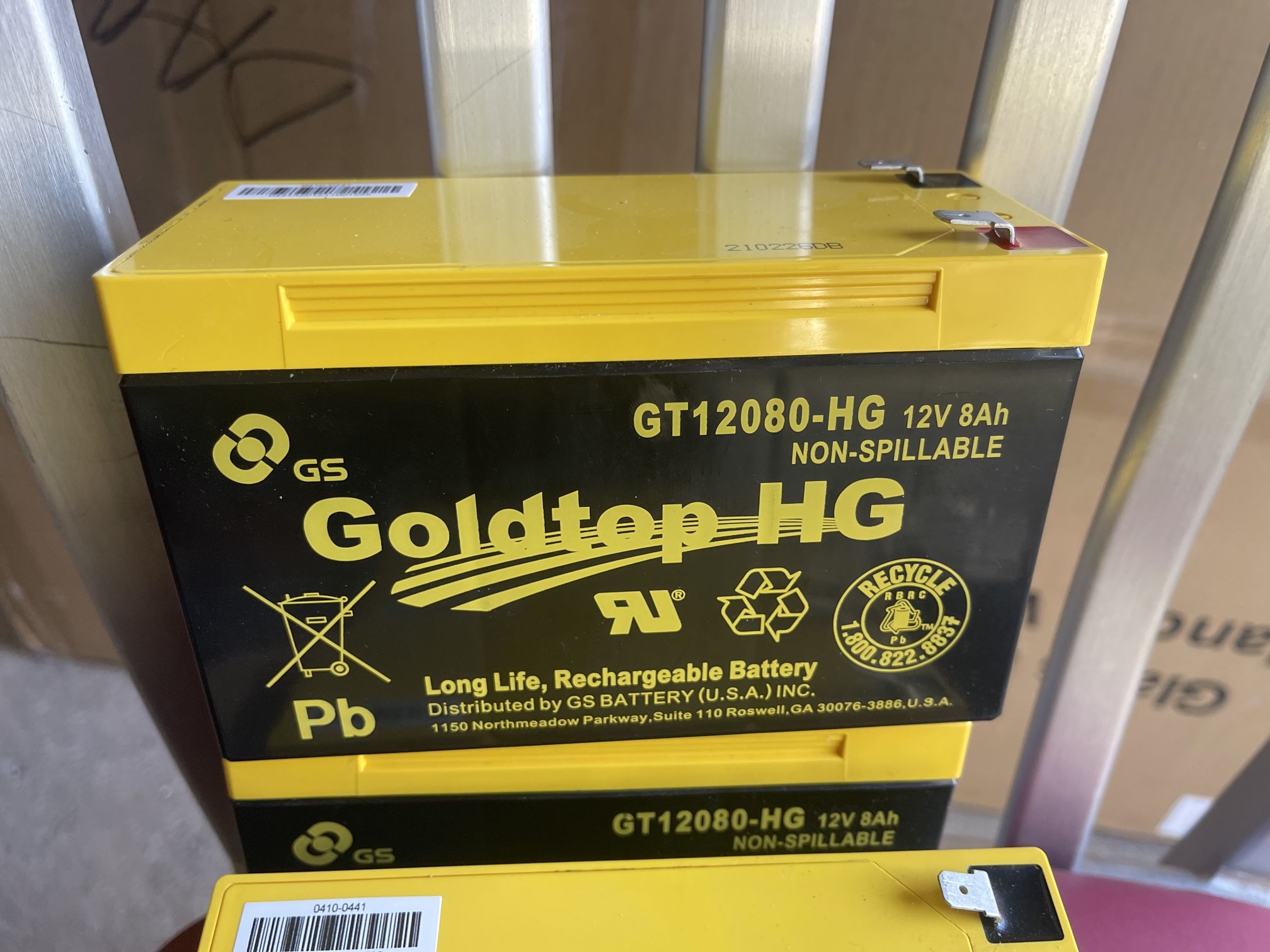 Goldtop HG 12v 8Ah Rechargeable Battery