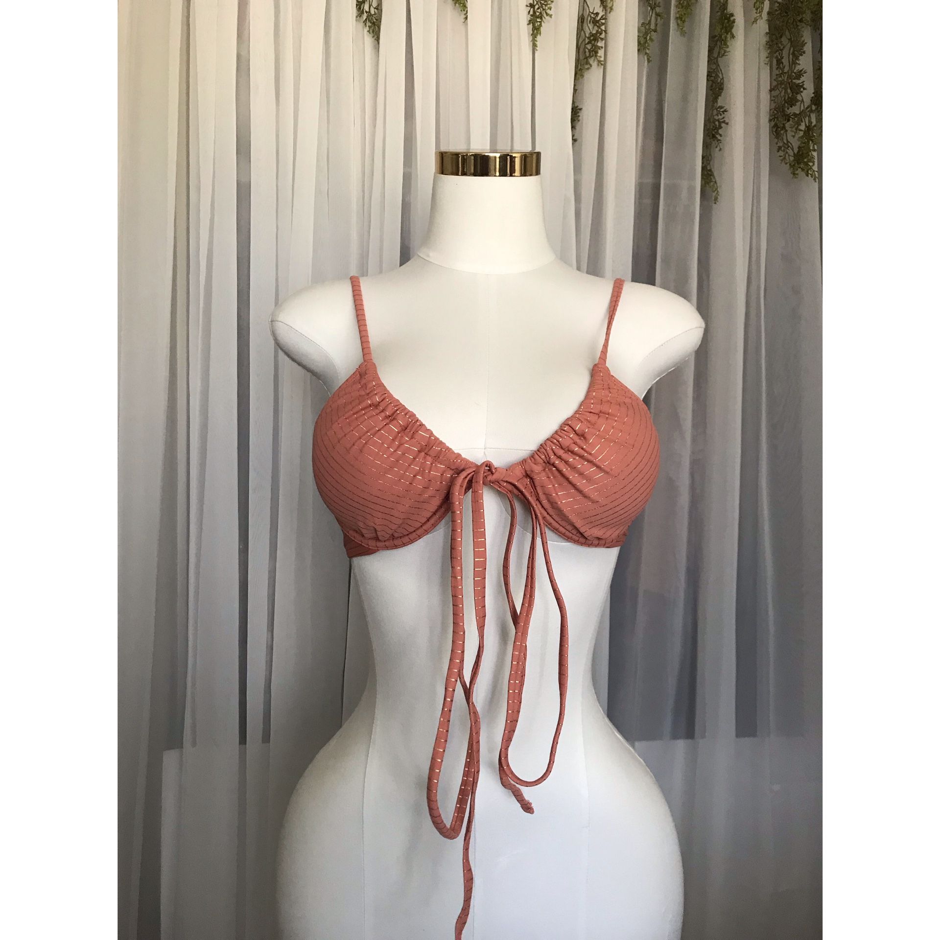 Dusty Rose Bikini Top Size S