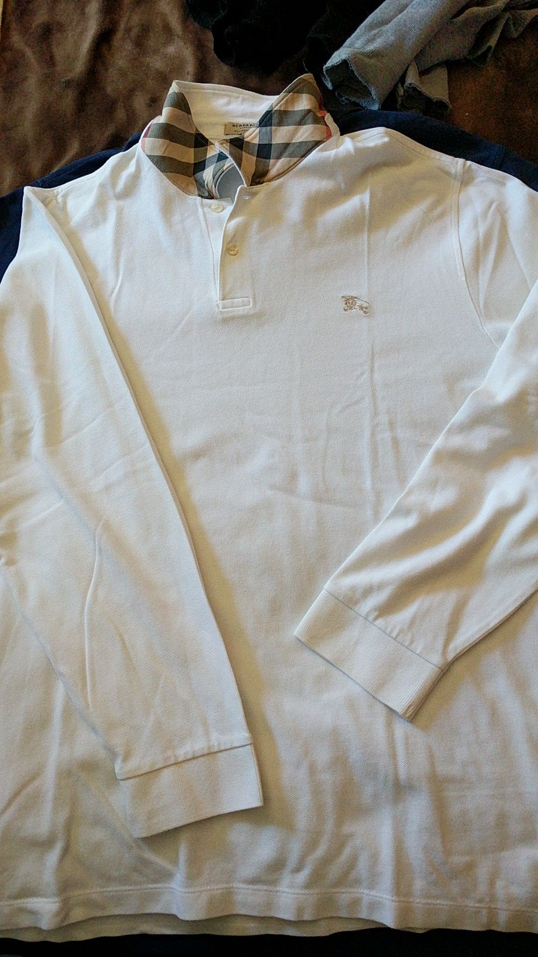 Burberry long sleeve collared shirt