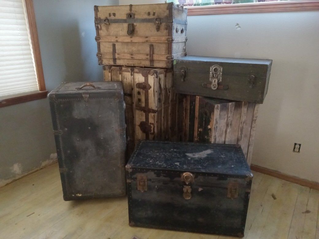 Vintage Luggage Chests