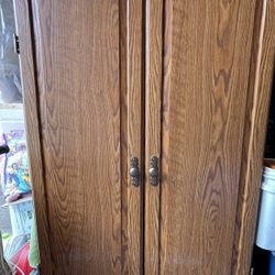 Cabinet With Slide-out For Keyboard Or Crafts