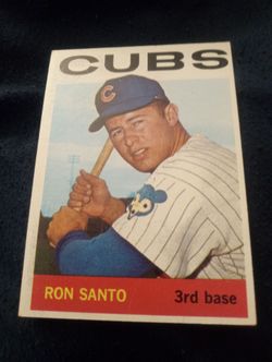 Vintage 1964 Topps Baseball Ron Santo NM BLAZER