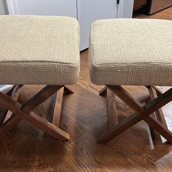 Matching Upholstered Stools