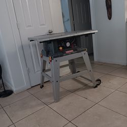10 Inch Craftsman Table Saw W/ Mobil Stand